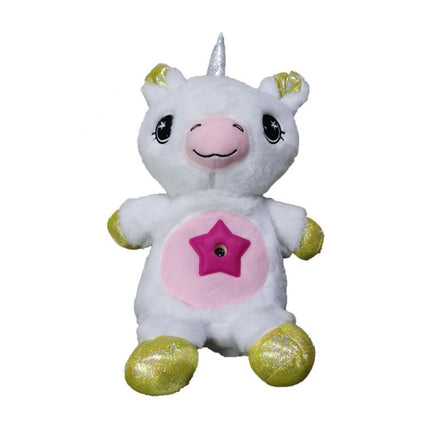 Peluche unicorno con proiettore di stelle