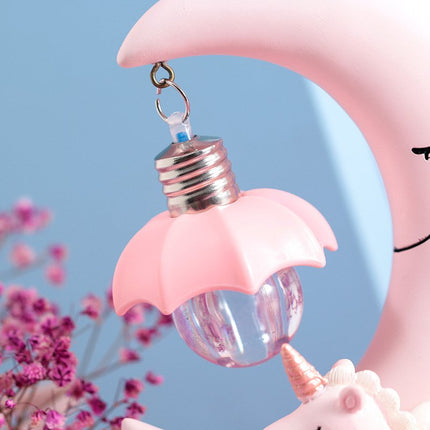 Luce notturna luna e unicorno bambini