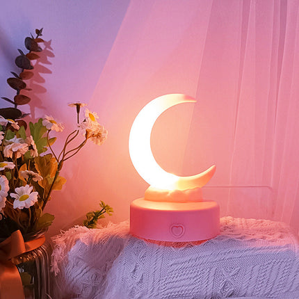 Lampada notturna LED luna romantica colorata