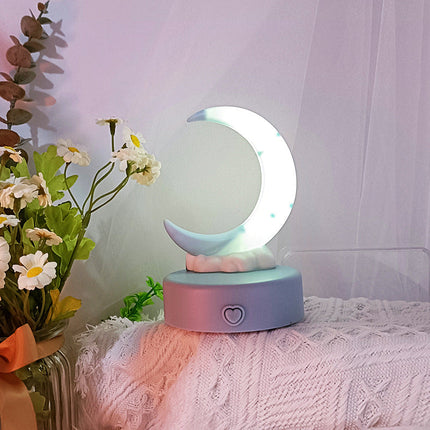 Lampada notturna LED luna romantica colorata