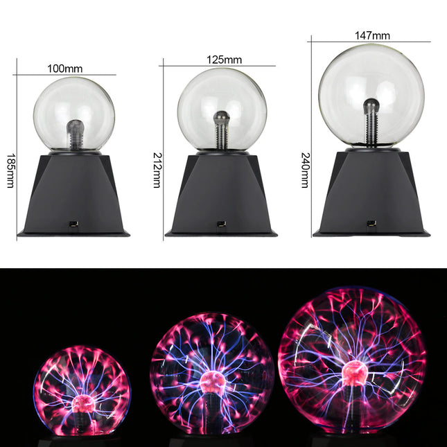 Lampada decorativa con sfera al plasma