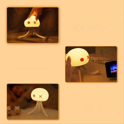 Luce notturna silicone a forma medusa