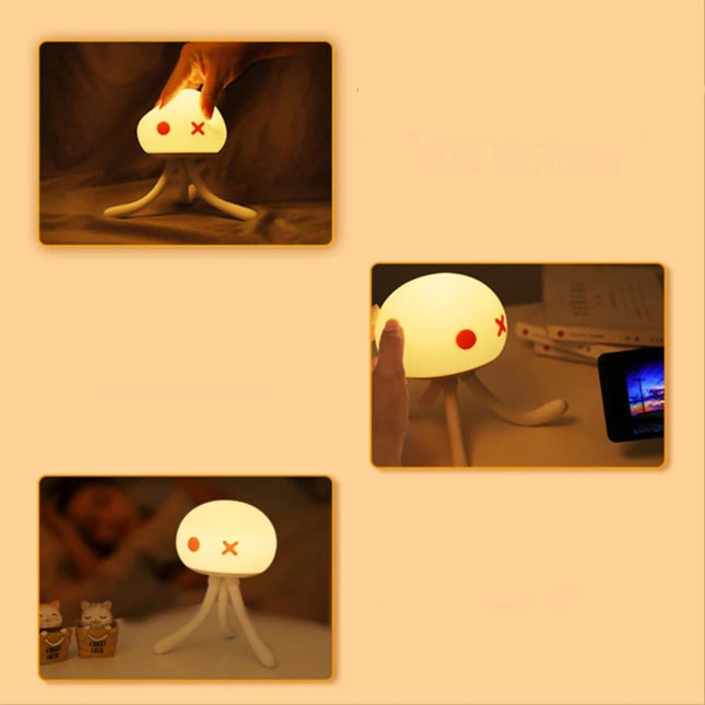 Luce notturna silicone a forma medusa