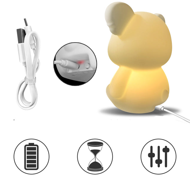 Luce notturna koala silicone con telecomando