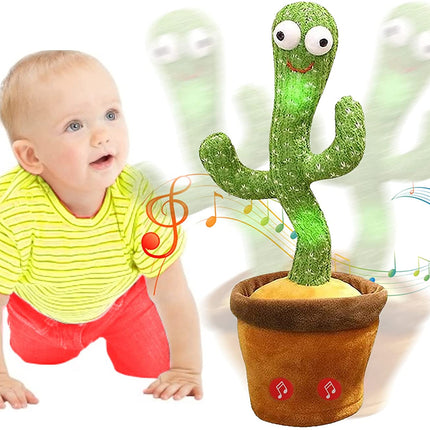Cactus peluche ballerino e musicale luminoso