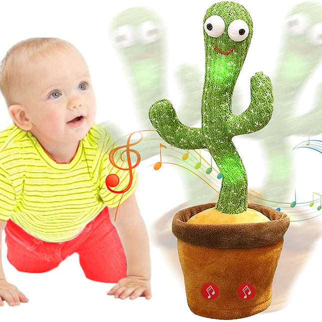 Cactus peluche ballerino e musicale luminoso