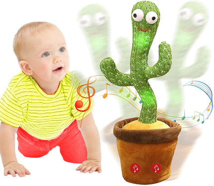 Cactus peluche ballerino e musicale luminoso
