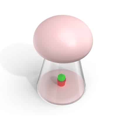 Lampada fungo musicale con interruttore touch