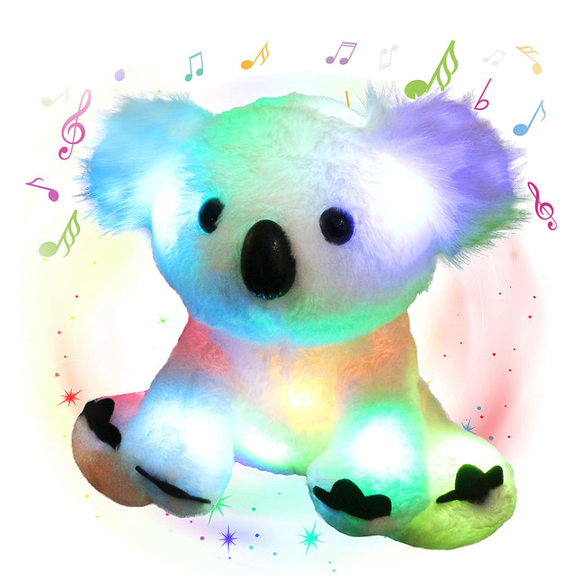 Peluche koala con luce notturna musicale