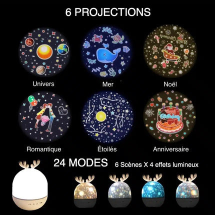 Proiettore stelle musicale per neonati Bluetooth