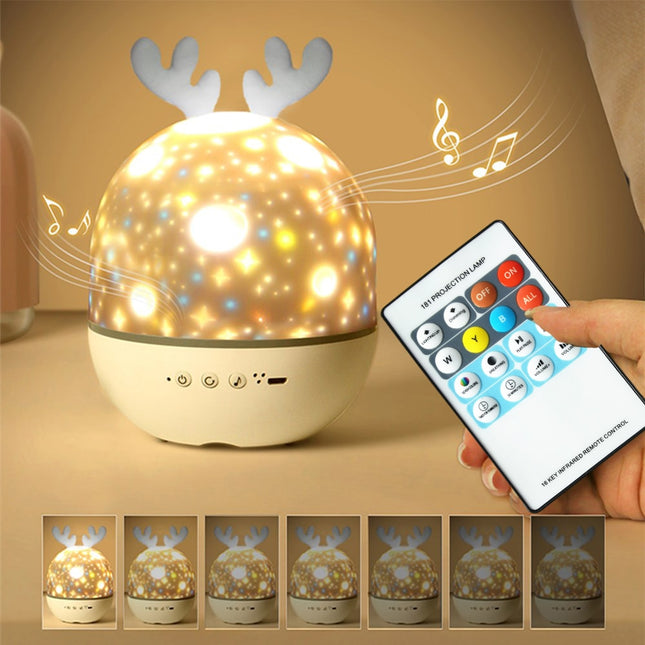 Proiettore stelle musicale per neonati Bluetooth