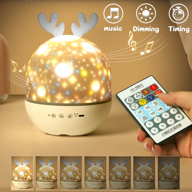 Proiettore musicale Bluetooth a forma cervo