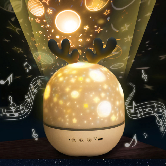 Proiettore musicale Bluetooth a forma cervo