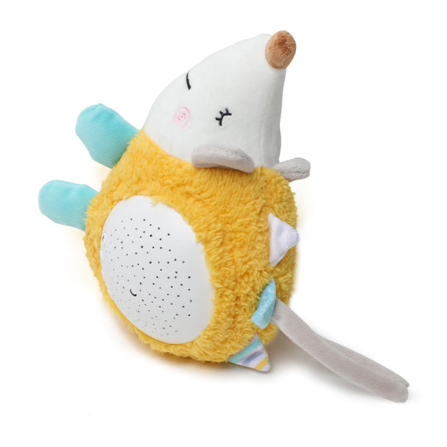 Peluche riccio proiettore di stelle musicale