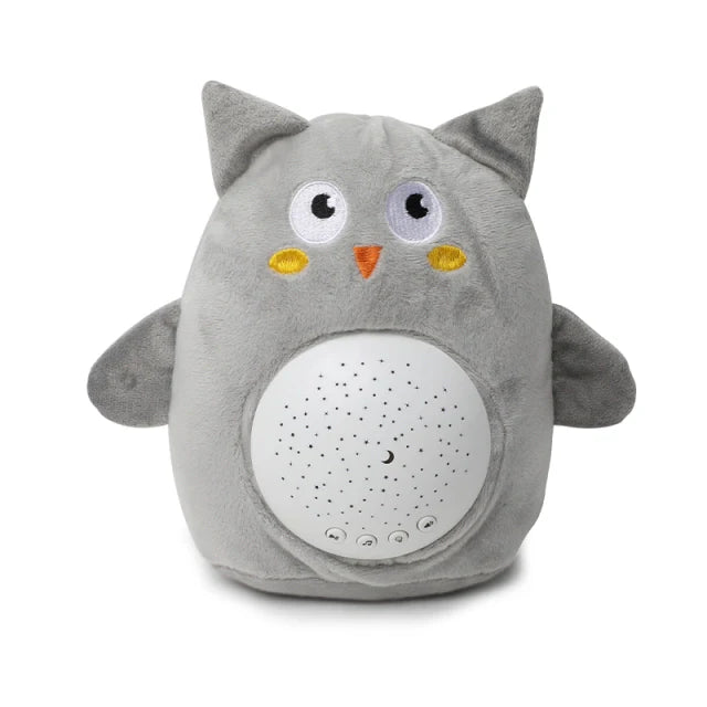 Peluche gufo proiettore di stelle musicale