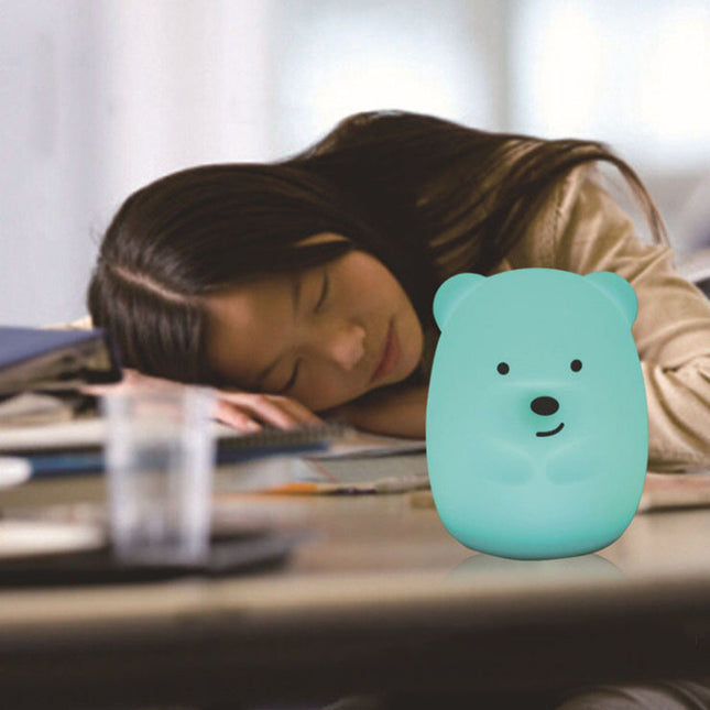 Luce notturna orsetto silicone telecomando