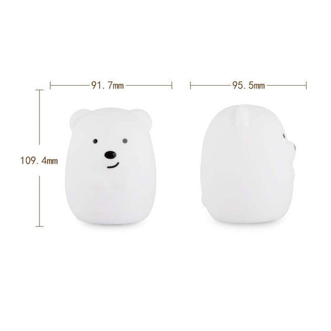 Luce notturna orsetto silicone telecomando