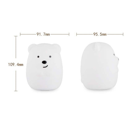 Luce notturna orsetto silicone telecomando