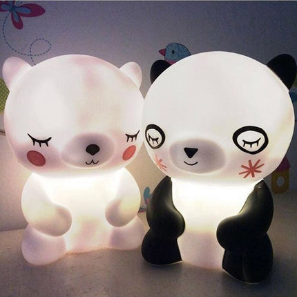 Luce notturna in silicone a panda