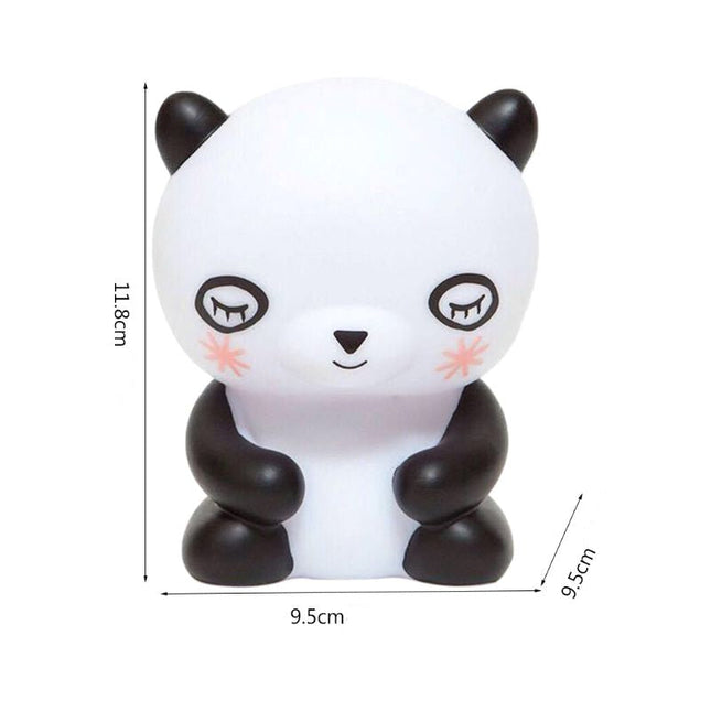 Luce notturna in silicone a panda