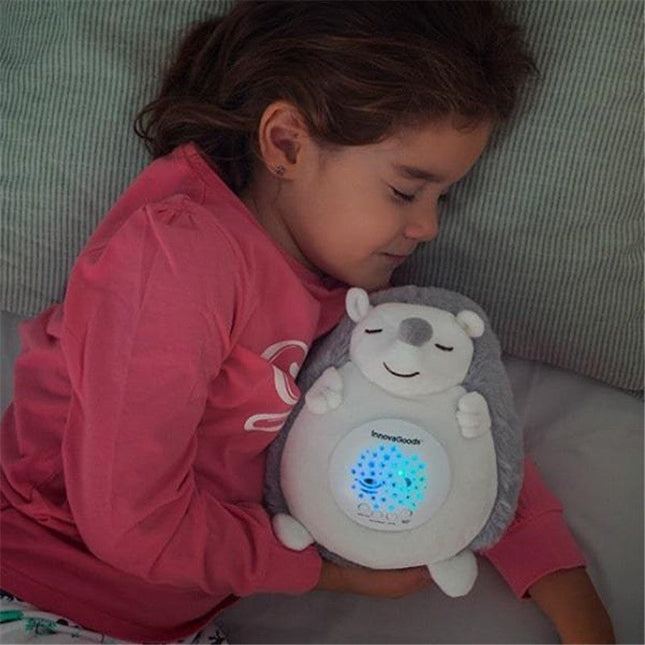 Peluche riccio musicale proiettore di stelle