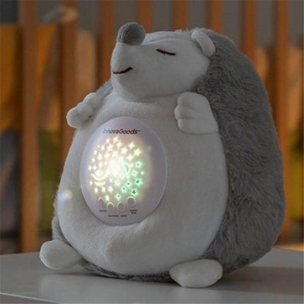 Peluche riccio musicale proiettore di stelle