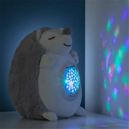 Peluche riccio musicale proiettore di stelle
