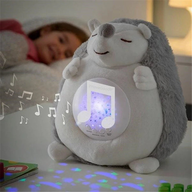 Peluche riccio musicale proiettore di stelle