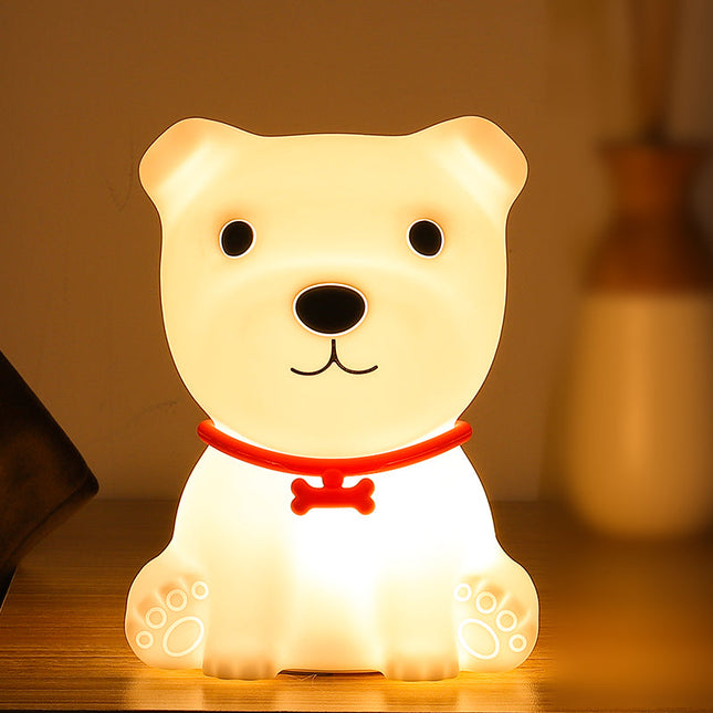 Luce notturna cucciolo silicone con telecomando