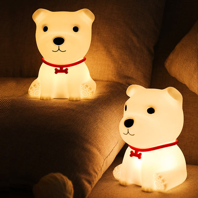 Luce notturna cucciolo silicone con telecomando
