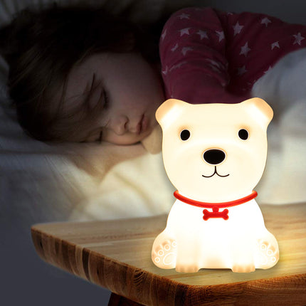 Luce notturna cucciolo silicone con telecomando