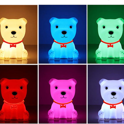 Luce notturna cucciolo silicone con telecomando
