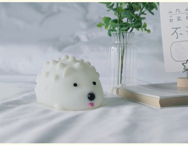 Luce notturna riccio silicone ricaricabile per neonati