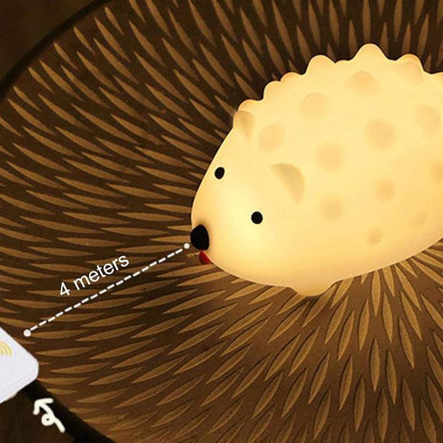 Luce notturna riccio silicone ricaricabile per neonati