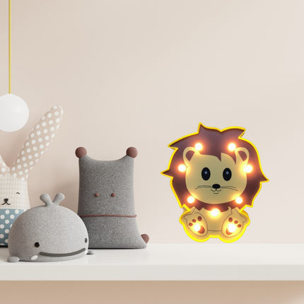 Luce notturna leone decorazione da parete