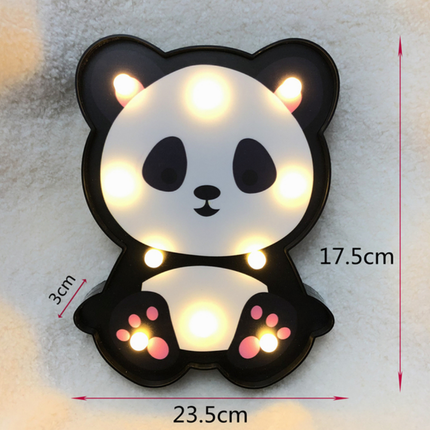 Luce notturna panda decorazione da parete