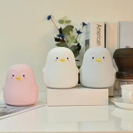 Luce notturna pinguino silicone ricaricabile