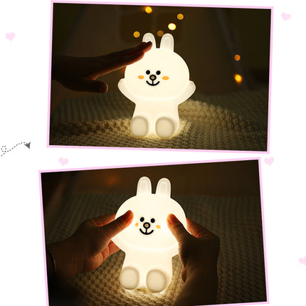 Luce notturna coniglietto in silicone LED