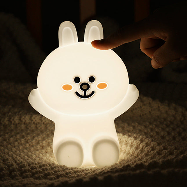 Luce notturna coniglietto in silicone LED