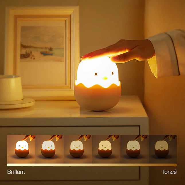 Luce notturna pulcino in silicone morbido