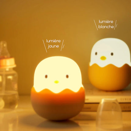 Luce notturna pulcino in silicone morbido