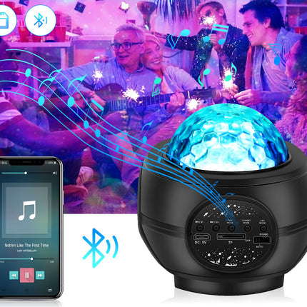 Proiettore stelle e galassie con altoparlante