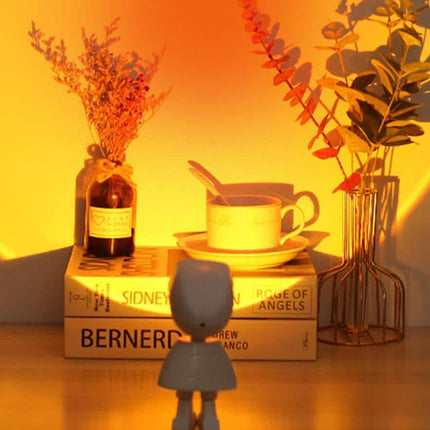 Proiettore tramonto a forma di astronauta