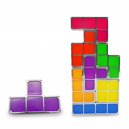 Lampada puzzle Tetris con blocchi luminosi