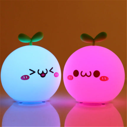 Luce notturna ravanello silicone con sensore touch
