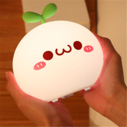 Luce notturna ravanello silicone con sensore touch