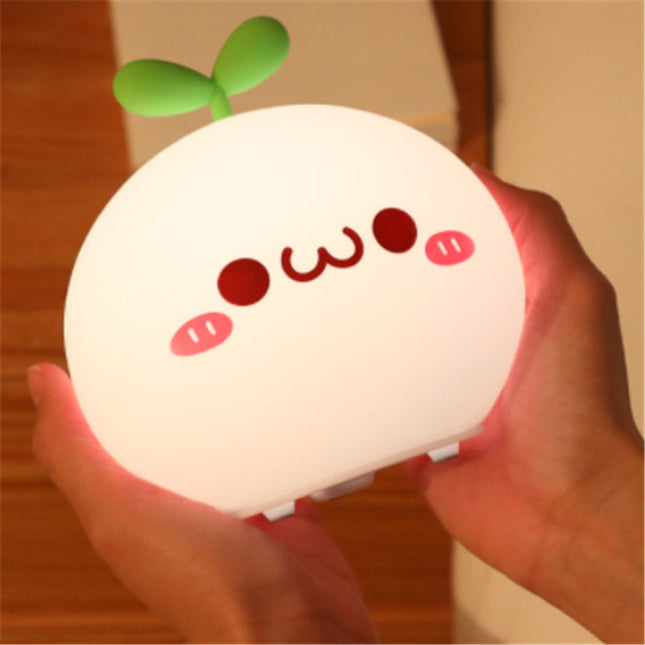 Luce notturna ravanello silicone con sensore touch