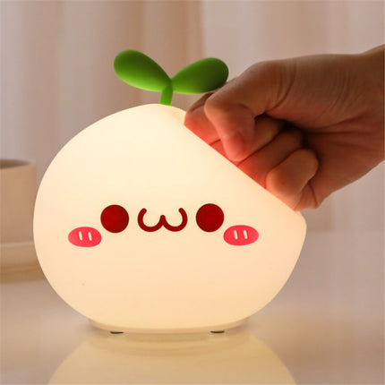 Luce notturna ravanello silicone con sensore touch