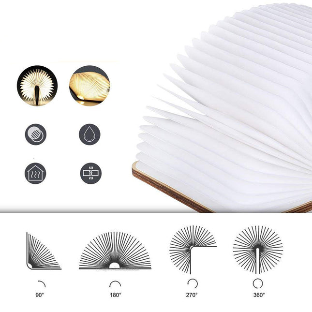 Lampada a libro LED ricaricabile USB