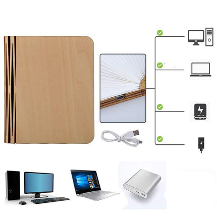 Lampada a libro LED ricaricabile USB